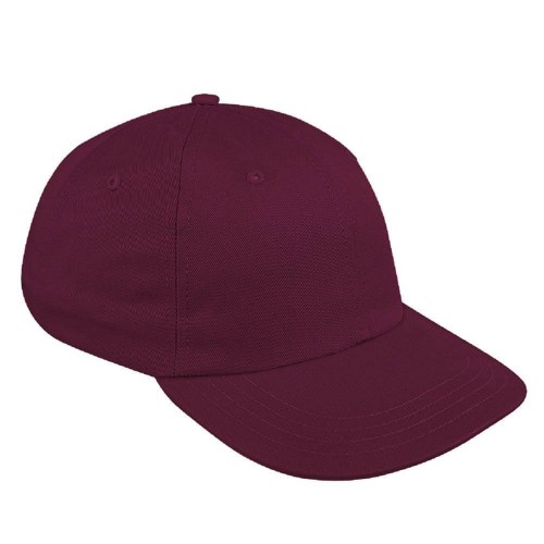 Burgundy Canvas Snapback Dad Cap