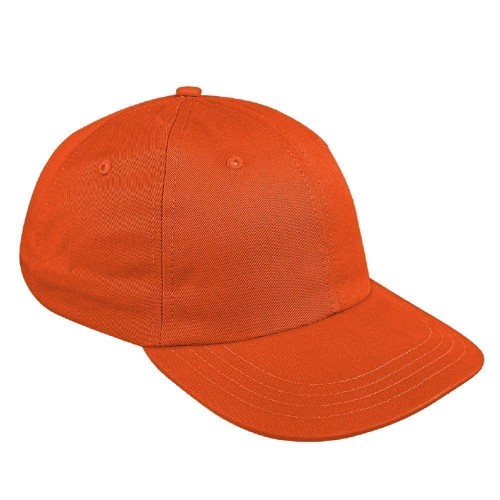 Orange Canvas Self Strap Dad Cap