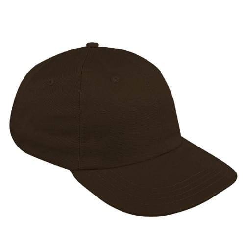 Black Canvas Leather Dad Cap