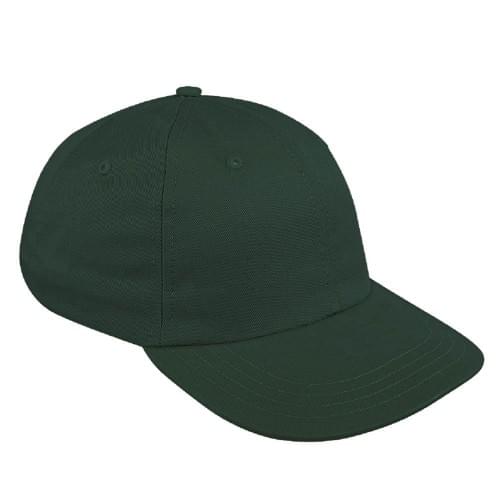Hunter Green Canvas Self Strap Dad Cap