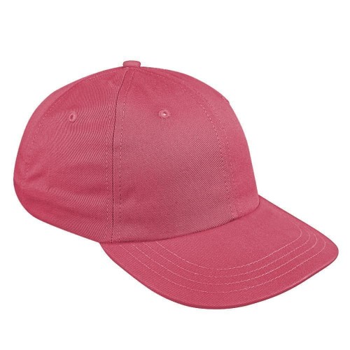 Nautical Red Canvas Velcro Dad Cap