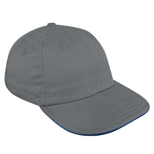 Light Gray-Navy Pro Knit Self Strap Dad Cap