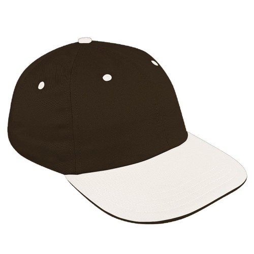 Black-White Alternating Unstructured Duck Buckle Baseball Cap