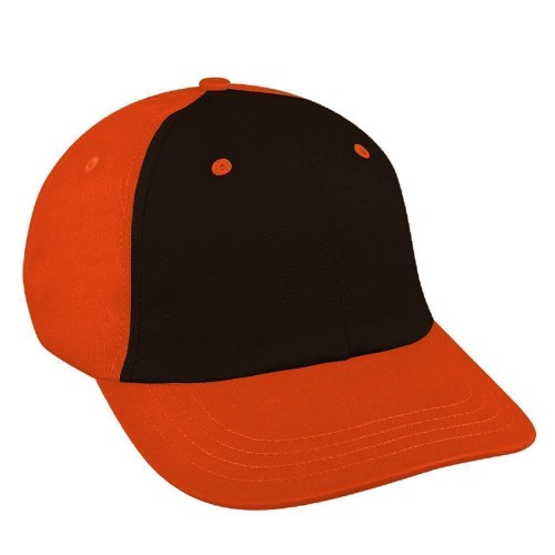 Black-Orange Canvas Velcro Dad Cap Black-Orange Canvas Velcro Dad Cap