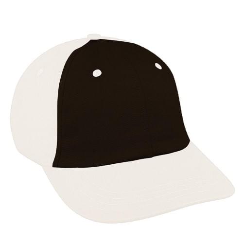 Black-White Canvas Snapback Dad Cap