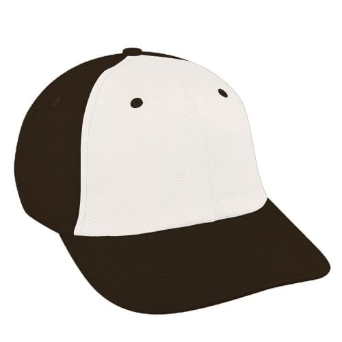 White-Black Canvas Snapback Dad Cap