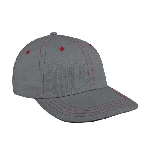 Contrast Stitching Denim Velcro Dad Cap