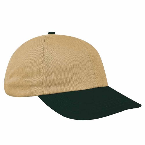 Khaki-Hunter Green Canvas Velcro Dad Cap Khaki-Hunter Green Canvas Velcro Dad Cap