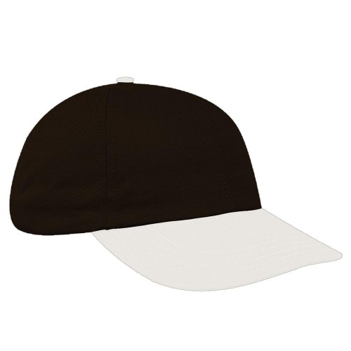 Black-White Canvas Snapback Dad Cap Black-White Canvas Snapback Dad Cap