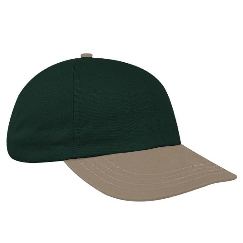 Hunter Green-Khaki Denim Velcro Dad Cap Hunter Green-Khaki Denim Velcro Dad Cap