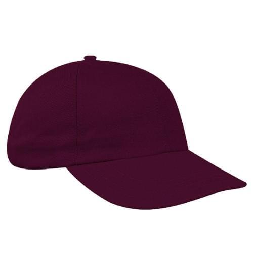 Burgundy Canvas Self Strap Dad Cap