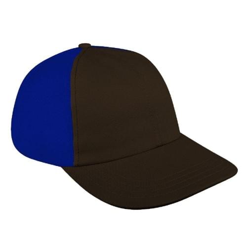 Black-Royal Blue Canvas Self Strap Dad Cap