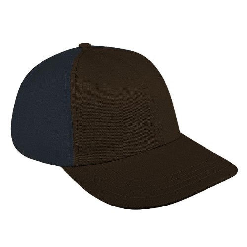 Black-Dark Gray Denim Velcro Dad Cap