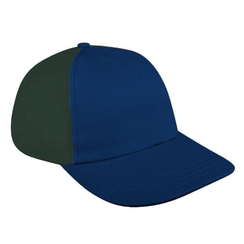 Navy-Hunter Green Denim Velcro Dad Cap