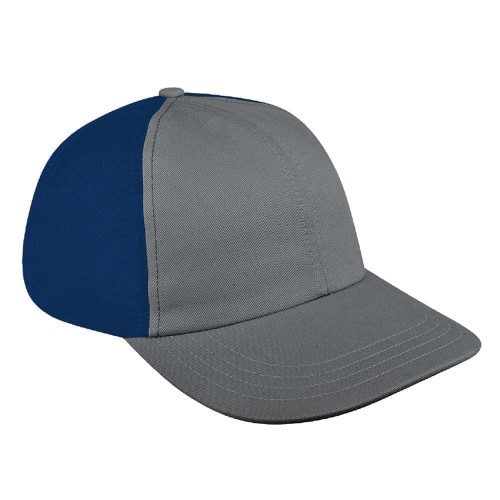 Light Gray-Navy Denim Velcro Dad Cap
