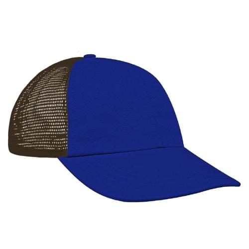 Royal Blue-Black Meshback Snapback Dad Cap