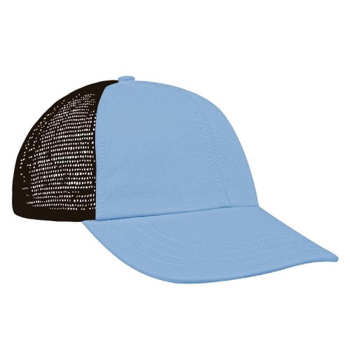 Light Blue-Black Meshback Velcro Dad Cap