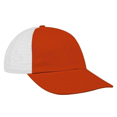 Orange-White Meshback Snapback Dad Cap Orange-White Meshback Snapback Dad Cap