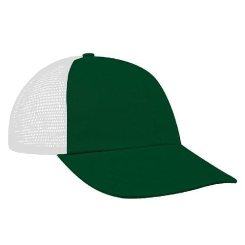 Kelly Green-White Meshback Snapback Dad Cap