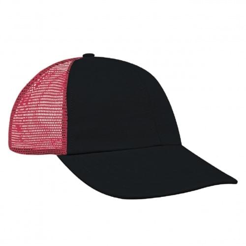 Dark Gray-Red Meshback Snapback Dad Cap