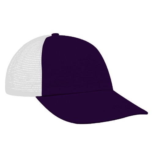 Purple-White Meshback Snapback Dad Cap Purple-White Meshback Snapback Dad Cap