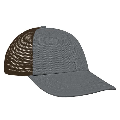 Light Gray-Black Meshback Velcro Dad Cap Light Gray-Black Meshback Velcro Dad Cap