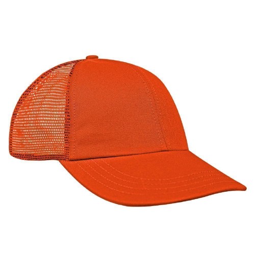 Orange Meshback Snapback Dad Cap