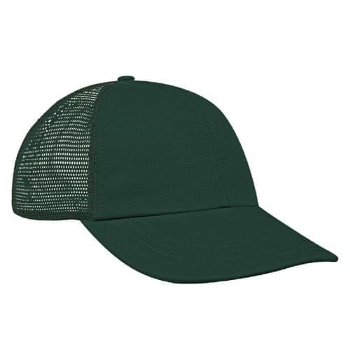 Solid Mesh Back Brushed Front Velcro Dad Cap