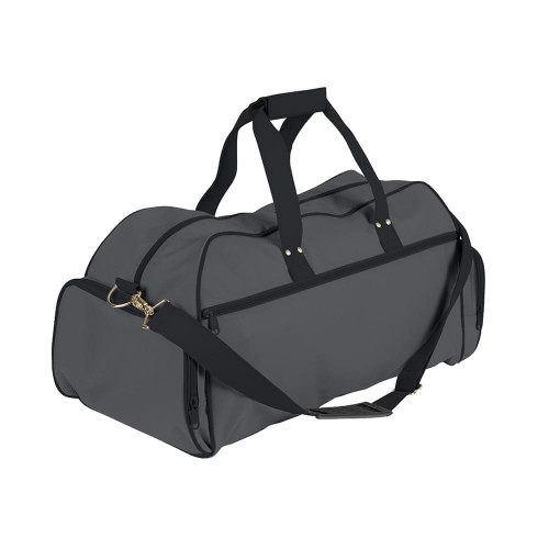 USA Made Nylon Poly Weekender Duffles, Graphite-Black, 8001017-ARC