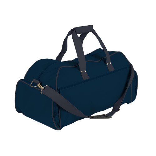 USA Made Nylon Poly Weekender Duffles, Navy-Graphite, 8001017-AWF