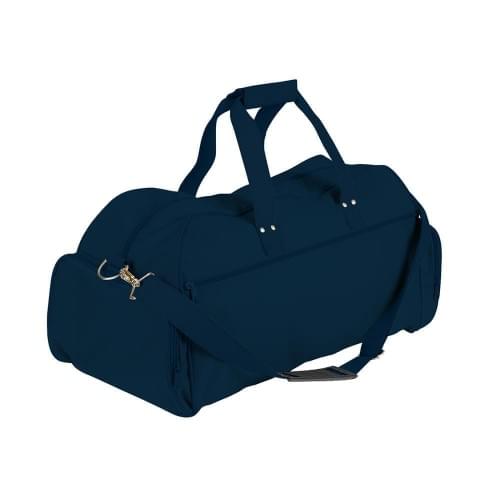 USA Made Nylon Poly Weekender Duffles, Navy-Navy, 8001017-AWI