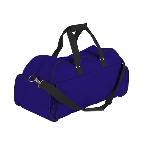 USA Made Nylon Poly Weekender Duffles, Purple-Black, 8001017-AYC