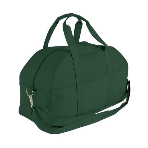 USA Made Nylon Poly Overnight Duffel Bags, Hunter Green-Hunter Green, 8001306-ASV