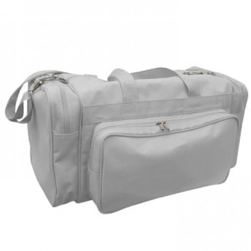 USA Made Poly Vacation Carryon Duffel Bags, Grey-Grey, 8006729-A1U USA Made Poly Vacation Carryon Duffel Bags, Grey-Grey, 8006729-A1U