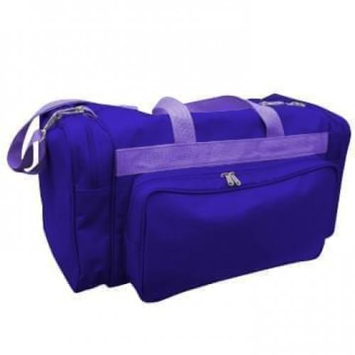 USA Made Poly Vacation Carryon Duffel Bags, Purple-Purple, 8006729-AY1