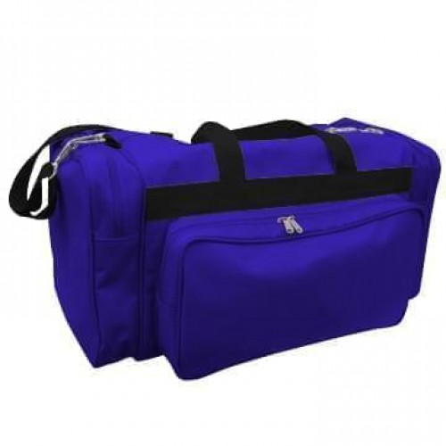 USA Made Poly Vacation Carryon Duffel Bags, Purple-Black, 8006729-AYR USA Made Poly Vacation Carryon Duffel Bags, Purple-Black, 8006729-AYR
