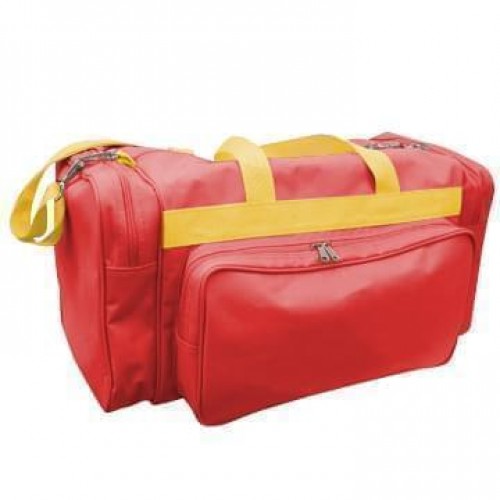 USA Made Poly Vacation Carryon Duffel Bags, Red-Gold, 8006729-AZ5 USA Made Poly Vacation Carryon Duffel Bags, Red-Gold, 8006729-AZ5