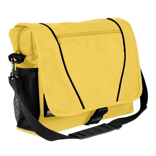 USA Made Nylon Poly Shoulder Bike Bags, Gold-Black, 9001197-A4R USA Made Nylon Poly Shoulder Bike Bags, Gold-Black, 9001197-A4R