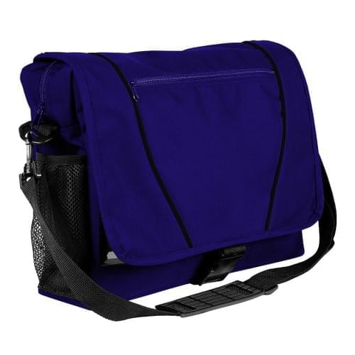 USA Made Nylon Poly Shoulder Bike Bags, Purple-Black, 9001197-AYR