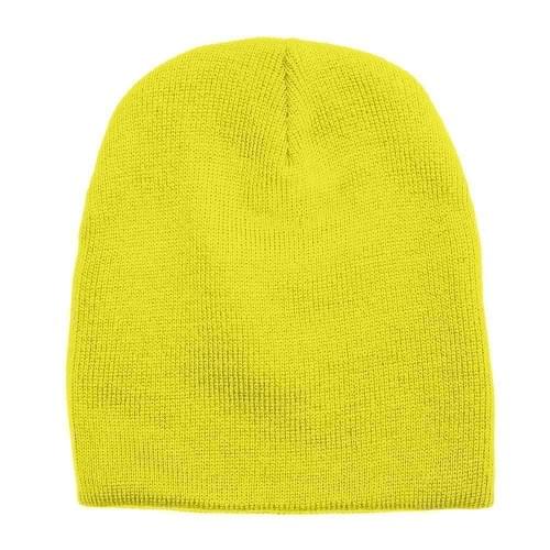 USA Made Knit Beanie Safety Yellow,  99B17685-SYL