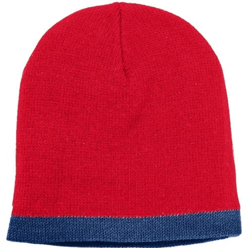 USA Made Knit Stripe Beanie Red Navy,  99B824-RED-NVY USA Made Knit Stripe Beanie Red Navy,  99B824-RED-NVY