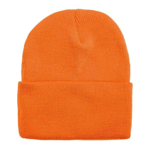 USA Made Solid Knit Ski Hat Orange,  99C176-BOR