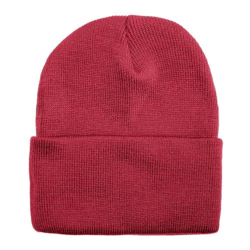 USA Made Solid Knit Ski Hat Dark Red,  99C176-DRD