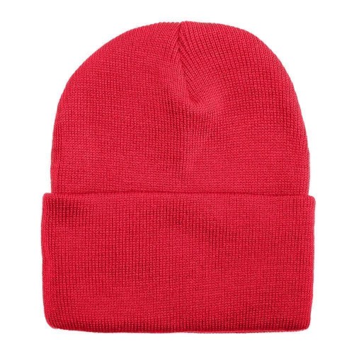 USA Made Solid Knit Ski Hat Red,  99C176-RED