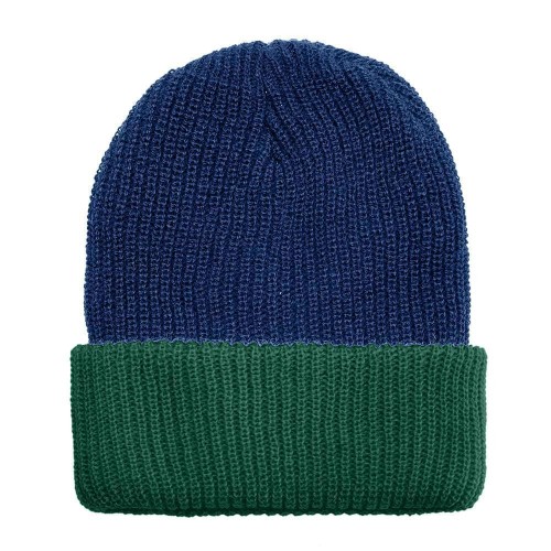 USA Made Knit Cuff Hat Navy Forest Green,  99C244-NVY-HGR