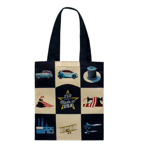 USA Made Full Bleed Canvas Flat Tote
