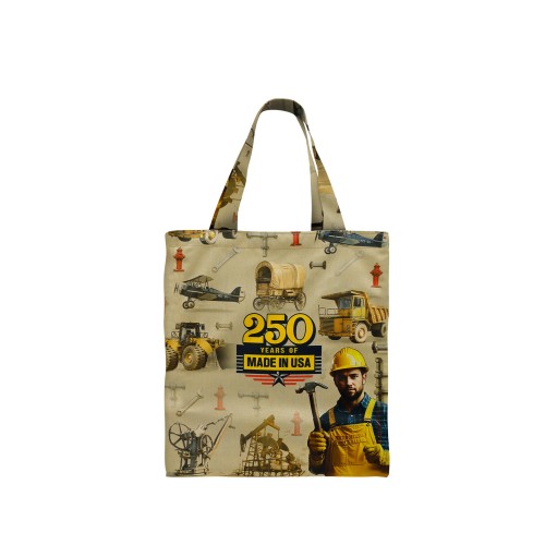 USA Made Full Bleed Printed Handle Pocket Tote USA Made Full Bleed Printed Handle Pocket Tote