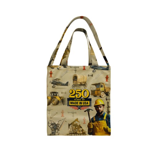 USA Made Full Bleed Printed Strap Pocket Tote USA Made Full Bleed Printed Strap Pocket Tote