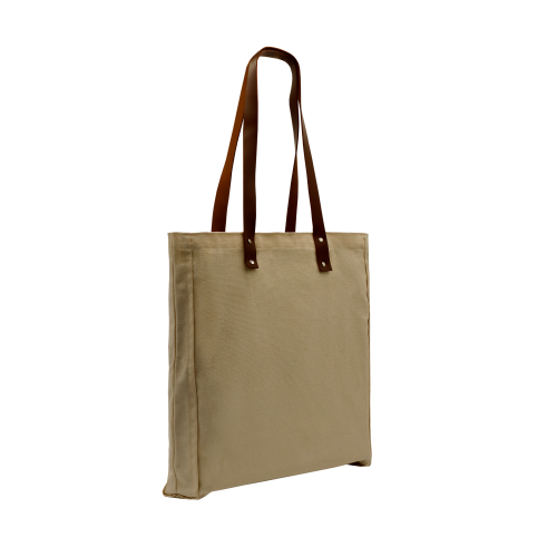 USA Made Natural Leather Handle Zip Top Natural Canvas Gusset USA Made Natural Leather Handle Zip Top Natural Canvas Gusset