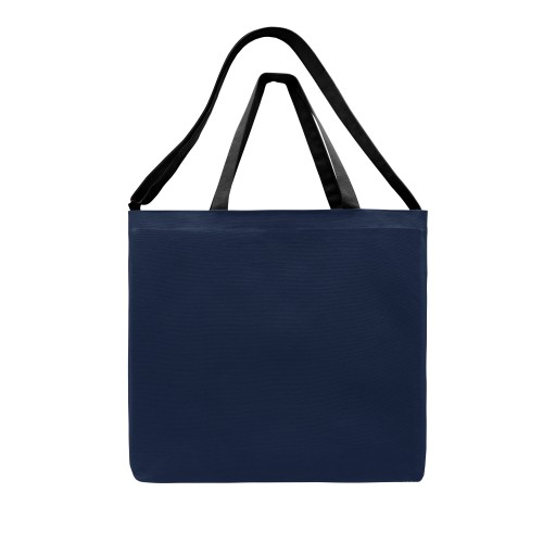 USA Made Navy/Black Deluxe Dyed Canvas Shoulder Strap Tote